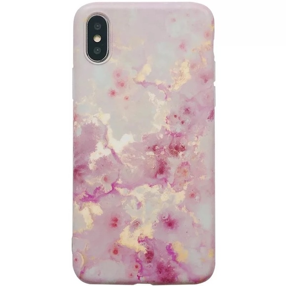iPhone XR/XS/Max/7/8/+❤️️golden pink marble case - Picture 5 of 6